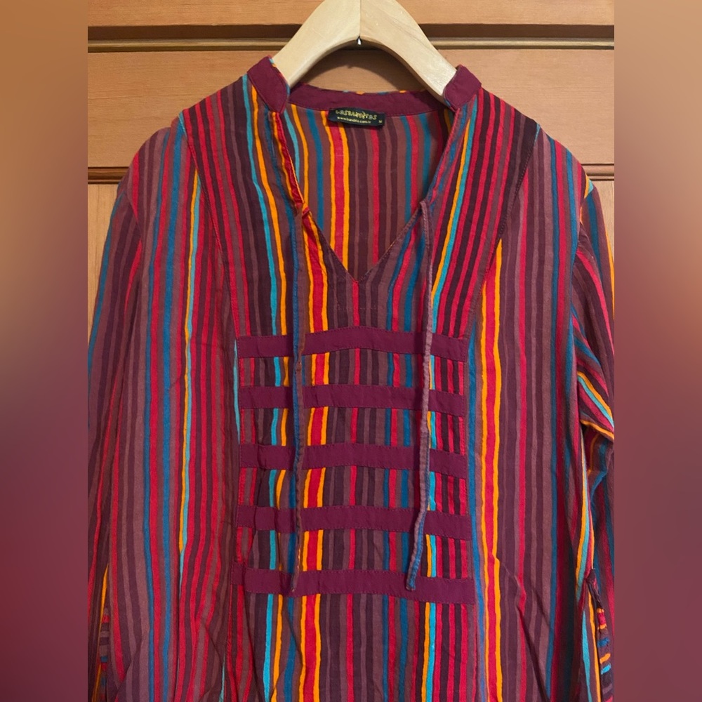 Los Banditos- Red Stripe Tie-Accent Chati
Tunic - Picture 3 of 11